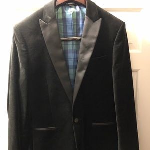 Express Mens black velvet blazer